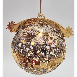 Wallace Silversmiths Christmas Ornament Silverplate Ball VTG 2000 ORIGINAL BOX